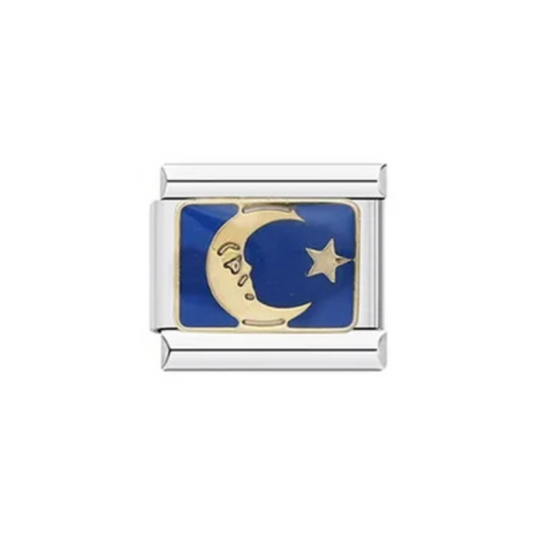 Golden moon charm